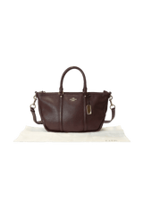 LEATHER CENTRAL SATCHEL