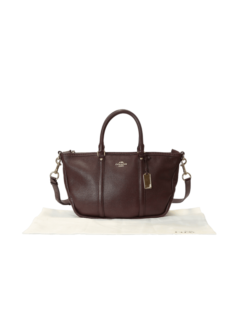 LEATHER CENTRAL SATCHEL