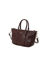 LEATHER CENTRAL SATCHEL