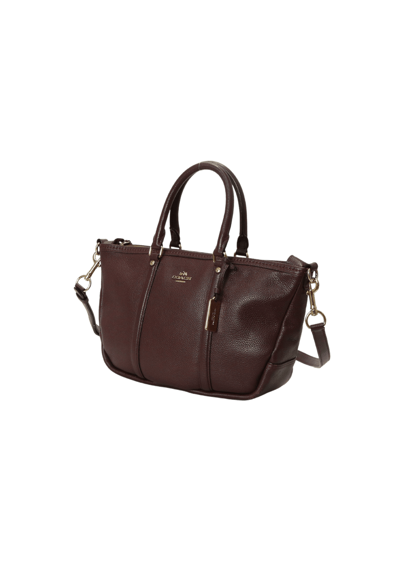 LEATHER CENTRAL SATCHEL