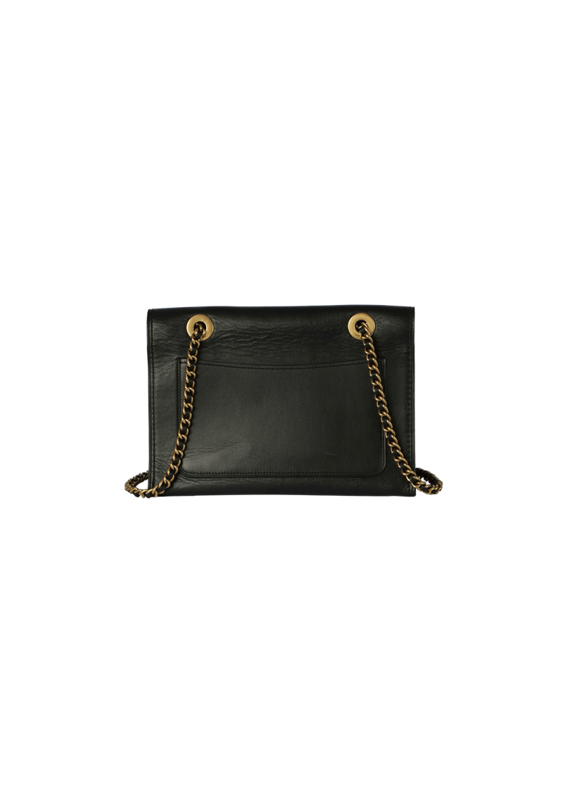 LEATHER CHAIN-LINK BAG