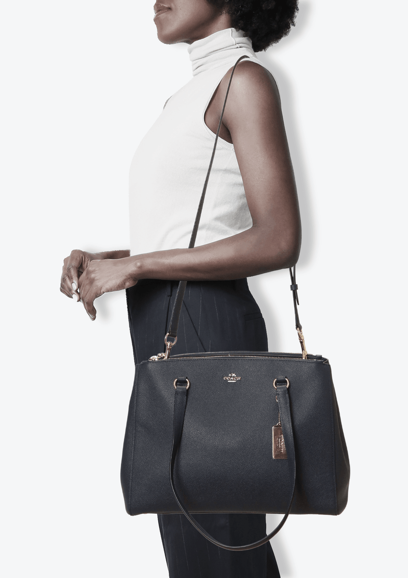 LEATHER CHRISTIE CARRYALL SATCHEL