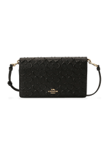 LEATHER FOLDOVER BAG