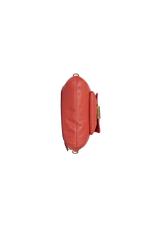 LEATHER FRONT ZIP BAG