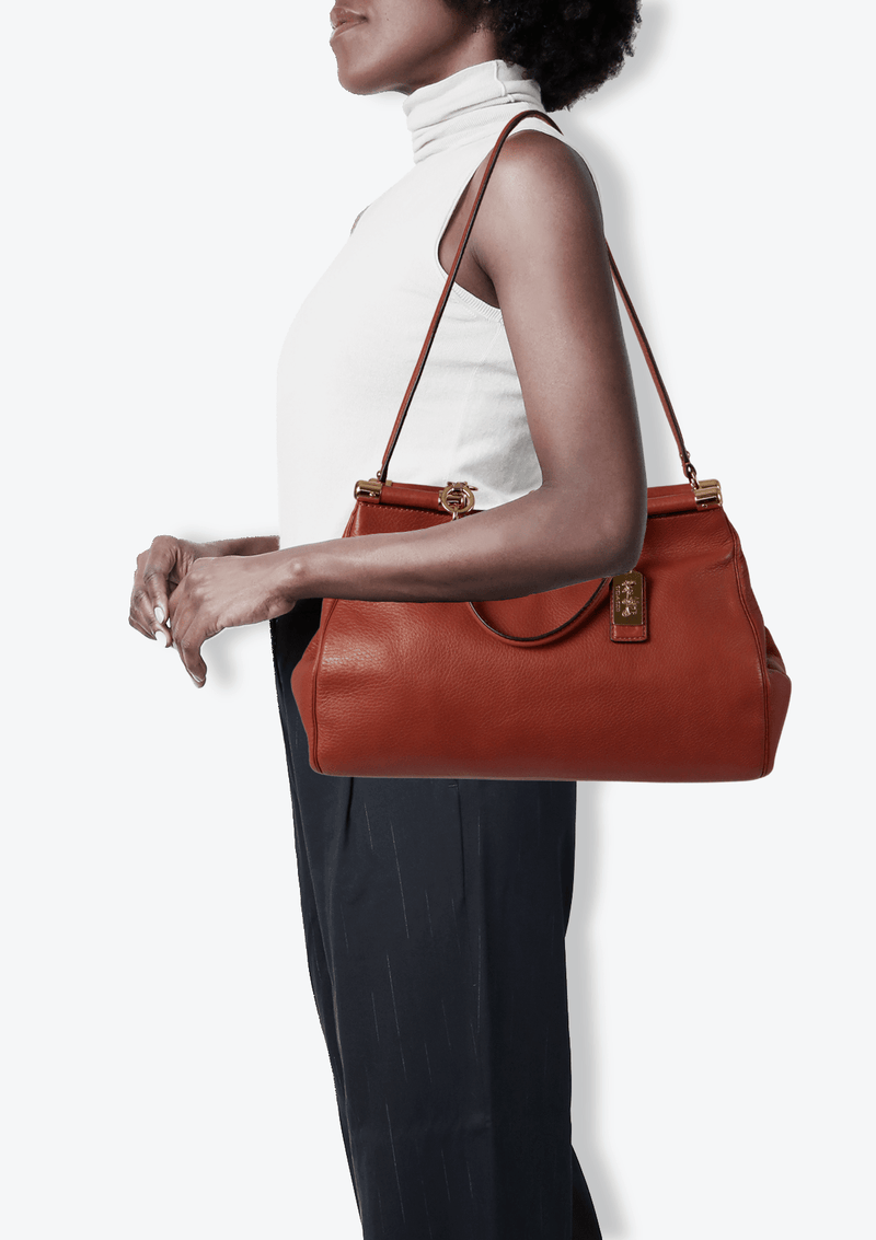 LEATHER SATCHEL BAG