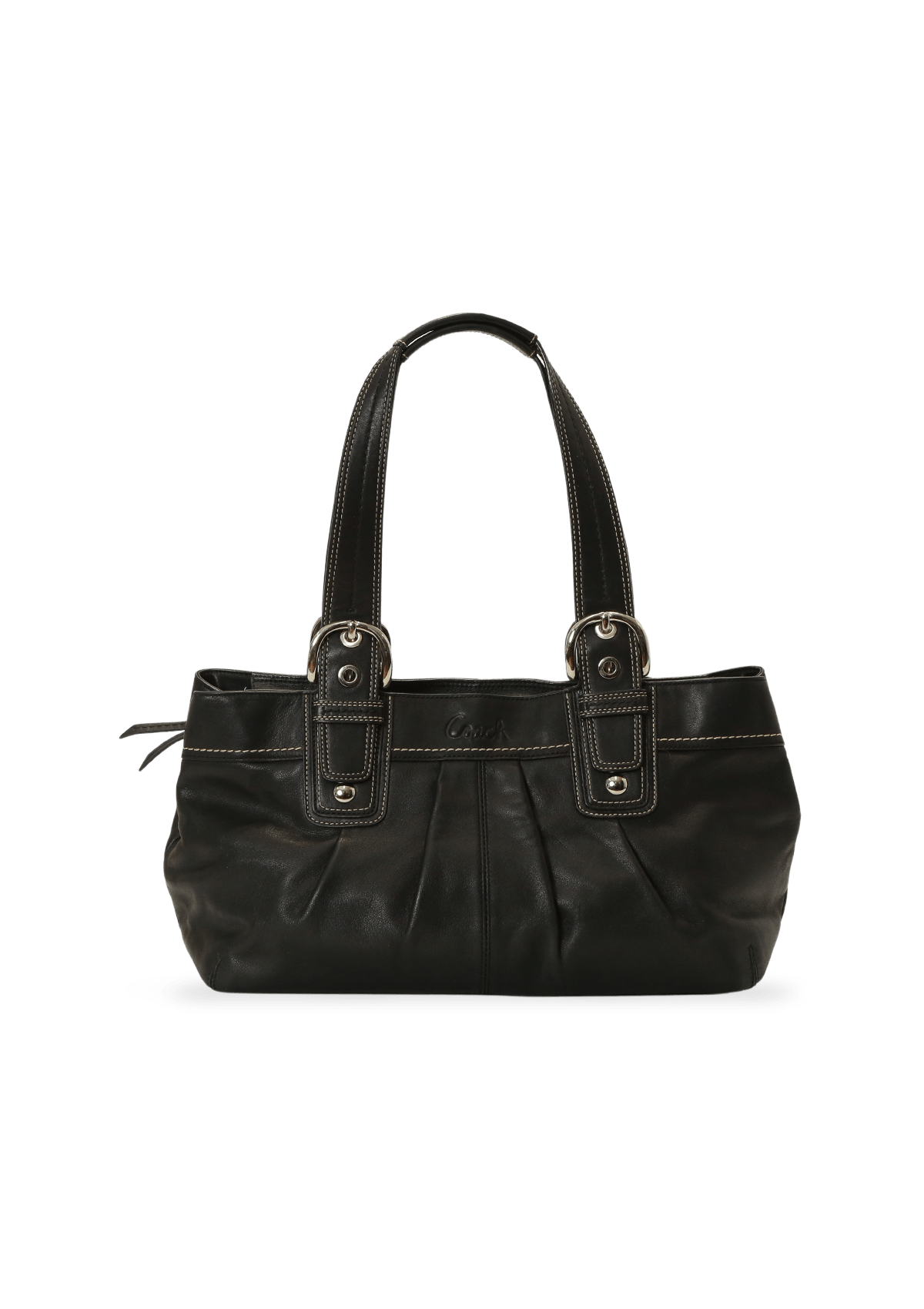 Bolsa Coach Leather Soho Tote Preto Original – Gringa