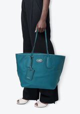 LEATHER TAXI TOTE