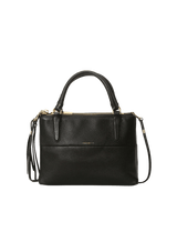 LEATHER THREE ZIP BAG