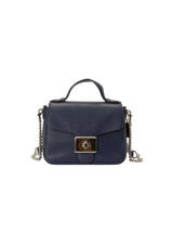 LEATHER TOP HANDLE BAG