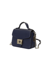 LEATHER TOP HANDLE BAG