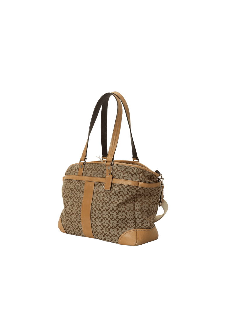 SIGNATURE CANVAS DIAPER BAG