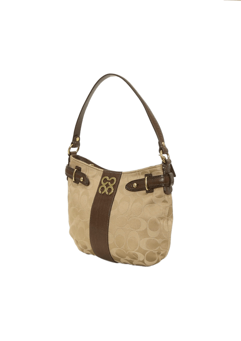 SIGNATURE CANVAS HOBO BAG