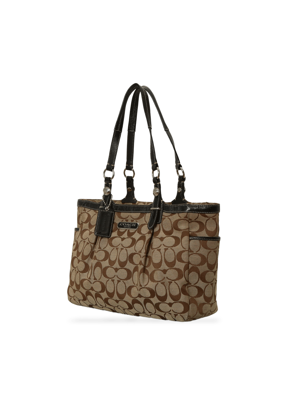 Coach Signature C cheapest canvas and Leather Tote