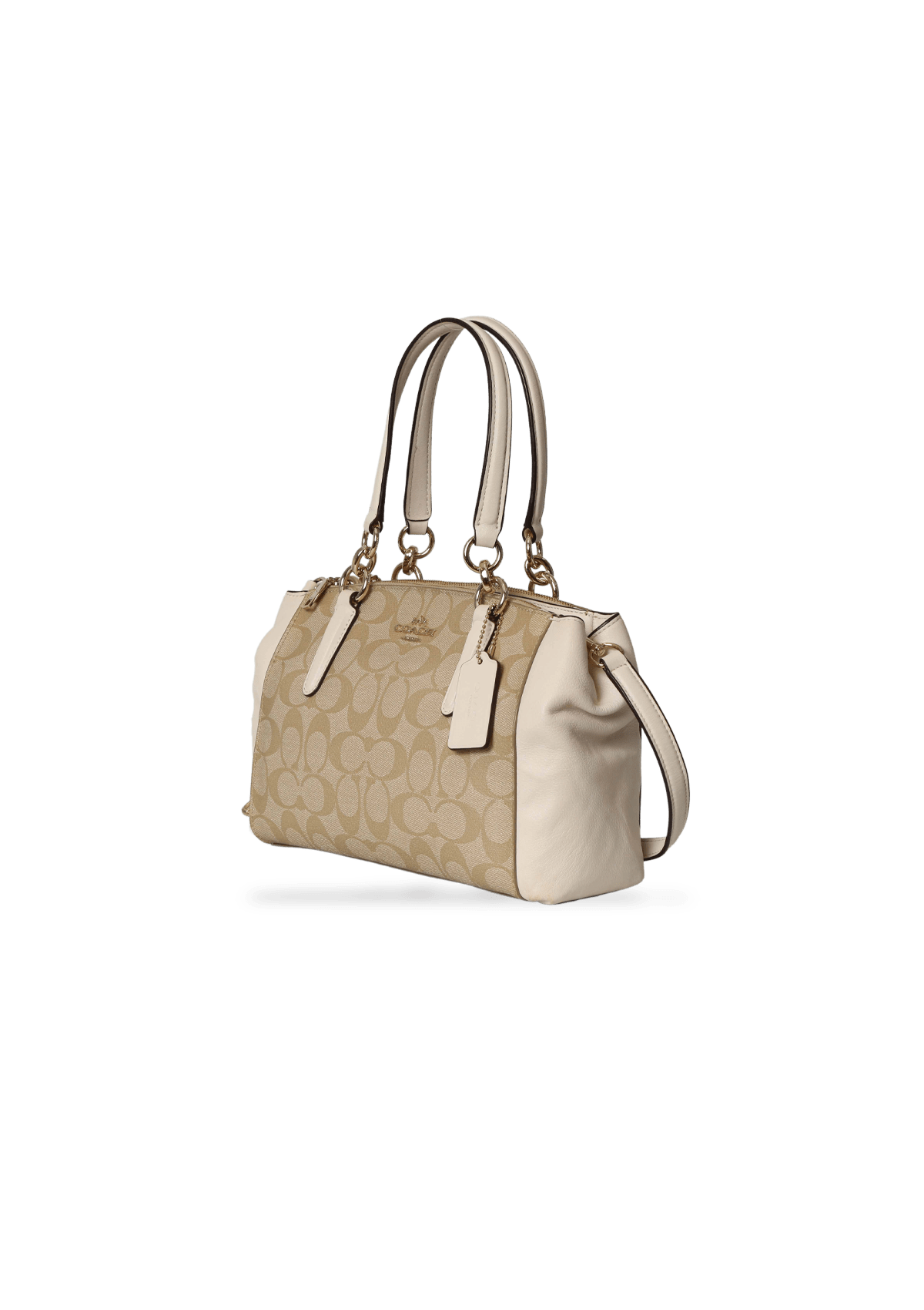 Bolsa Coach Signature Double Zip Bag Off White Gringa