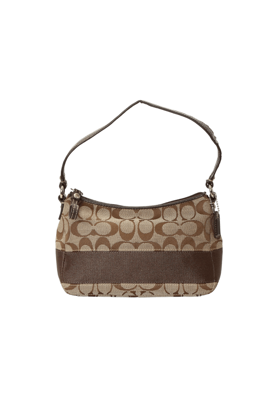 Bolsa Coach Signature Shoulder Bag Marrom Original – Gringa