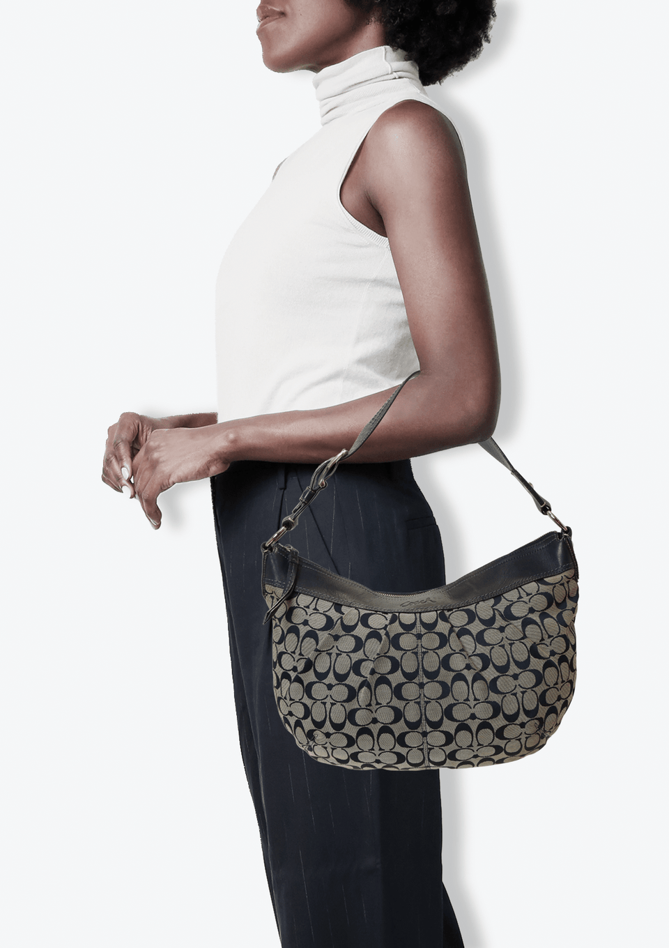 Bolsa Coach Signature Soho One Pleated Bag Azul Original – Gringa Bolsa Coach Signature Soho One Pleated Bag Azul Original – Gringa