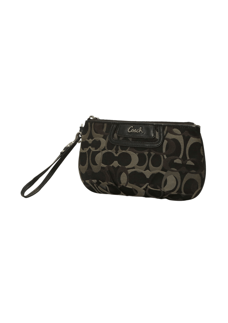 SIGNATURE WRISTLET CLUTCH