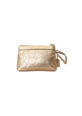 SIGNATURE WRISTLET POUCH