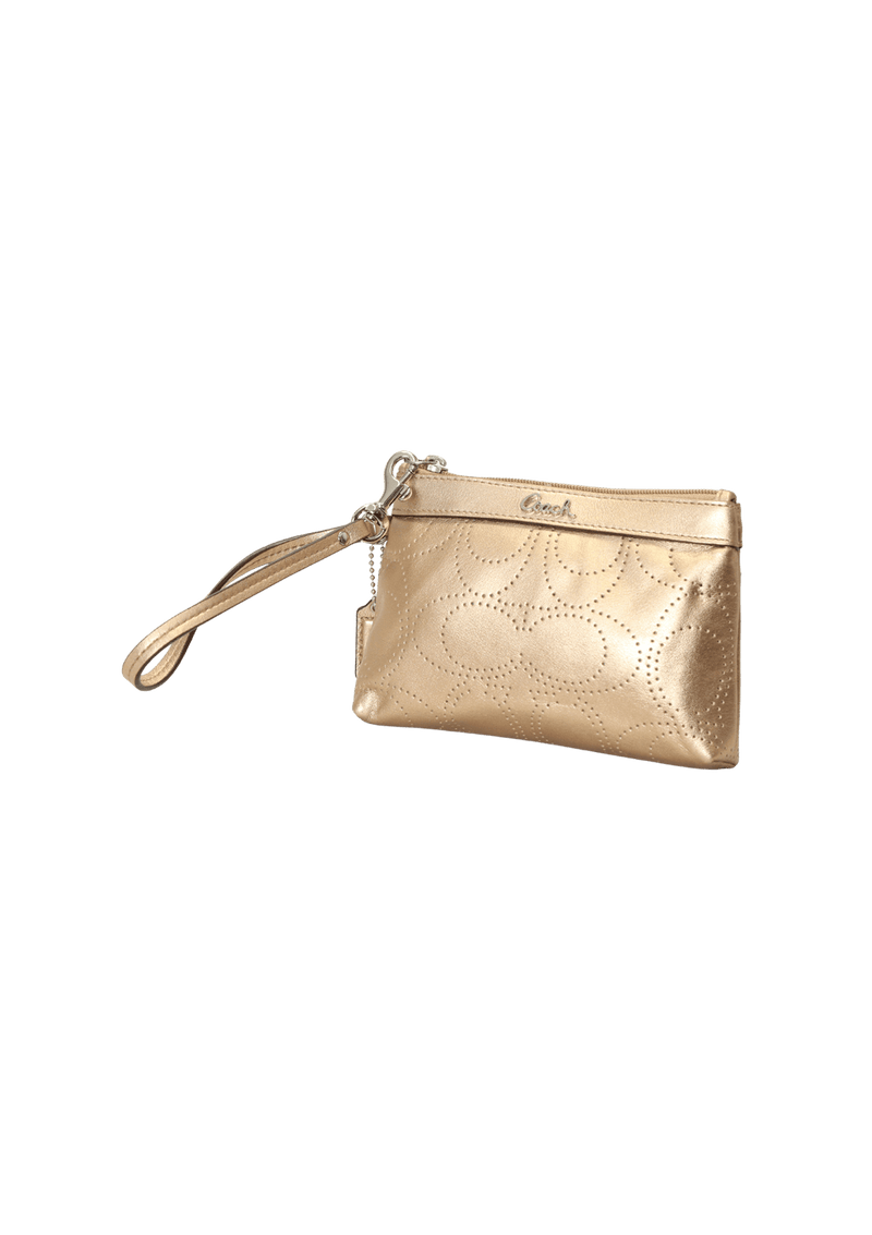 SIGNATURE WRISTLET POUCH