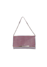 ADELE PAT WEAVE CLUTCH