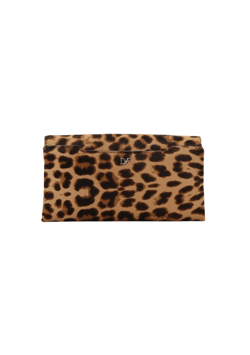 ENVOLOPE CLUTCH LEOPARD HAIRCALF