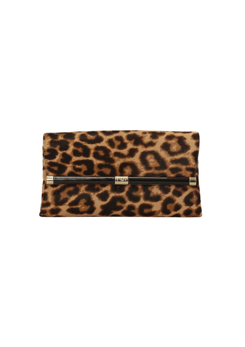 ENVOLOPE CLUTCH LEOPARD HAIRCALF