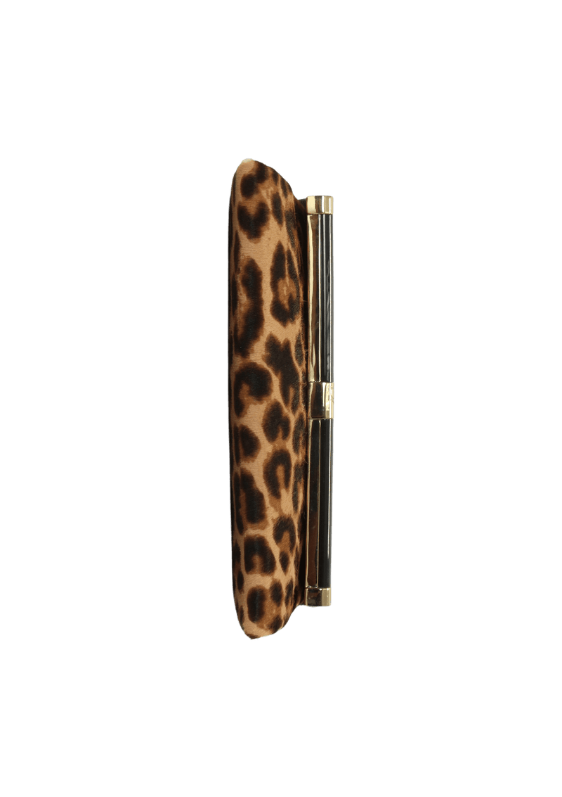 ENVOLOPE CLUTCH LEOPARD HAIRCALF