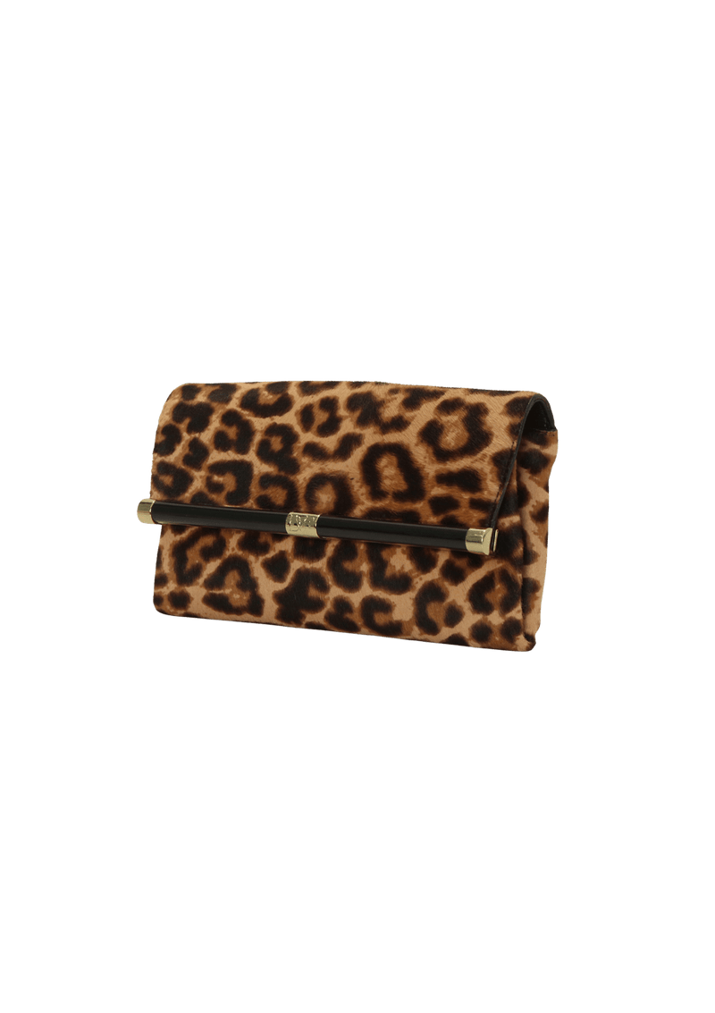 ENVOLOPE CLUTCH LEOPARD HAIRCALF