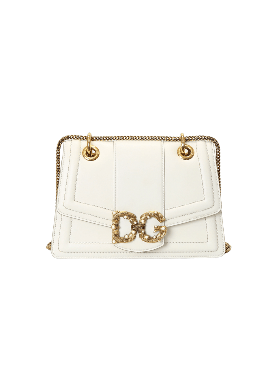 Bolsa Dolce & Gabbana DG Amore Flap Bag Off White Original – Gringa