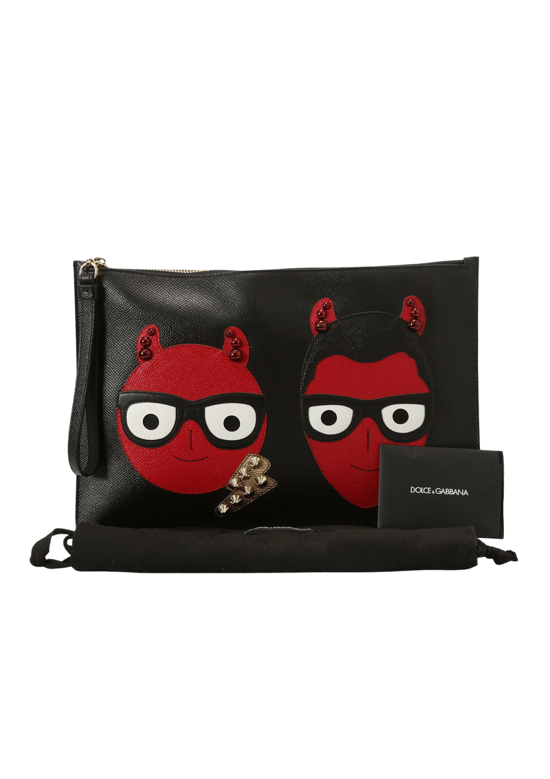 DG FAMILY EVIL ZIP POUCH