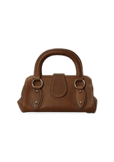 GRAIN LEATHER CHARM BAG