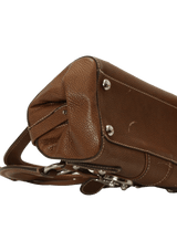 GRAIN LEATHER CHARM BAG