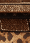 GRAIN LEATHER CHARM BAG