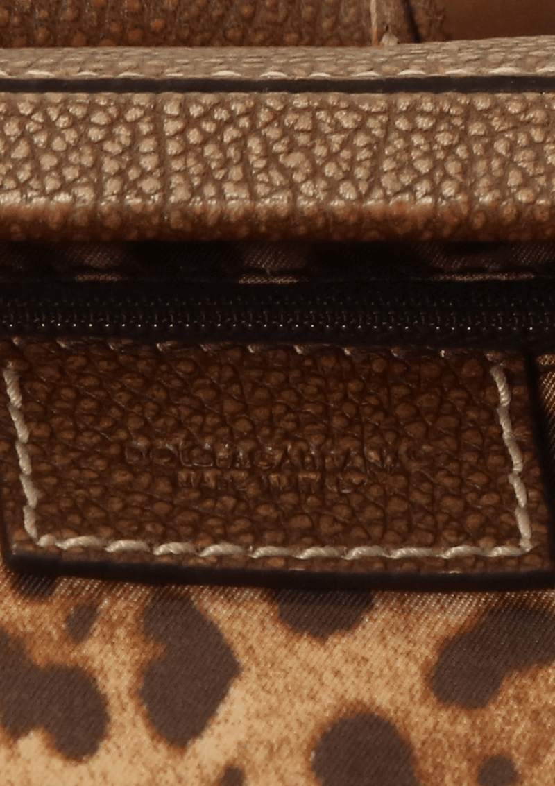 GRAIN LEATHER CHARM BAG