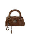 GRAIN LEATHER CHARM BAG