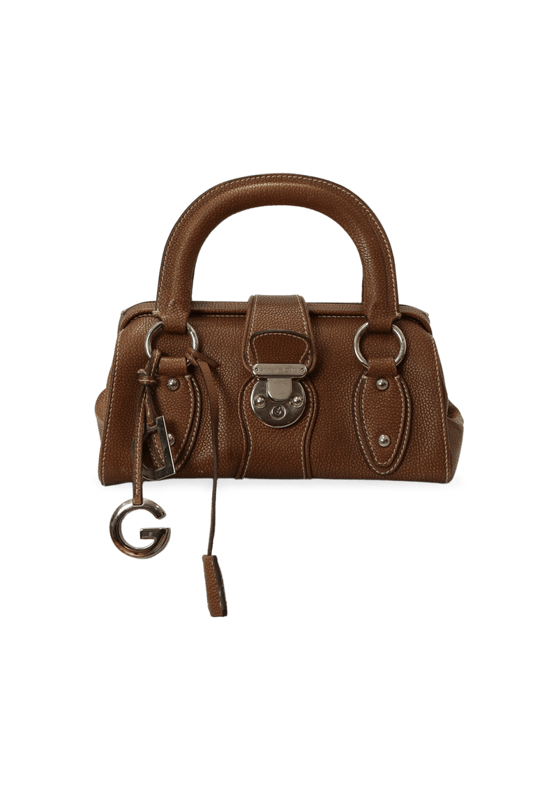 GRAIN LEATHER CHARM BAG