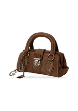 GRAIN LEATHER CHARM BAG