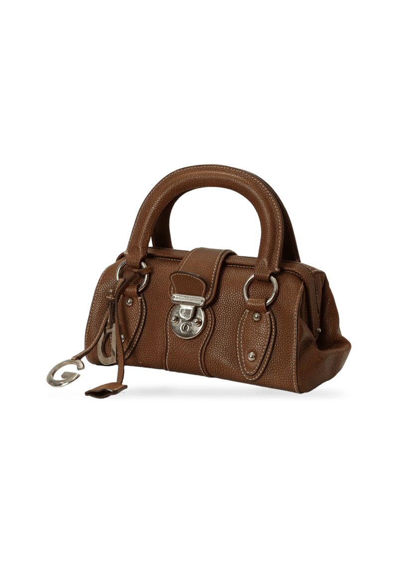 GRAIN LEATHER CHARM BAG