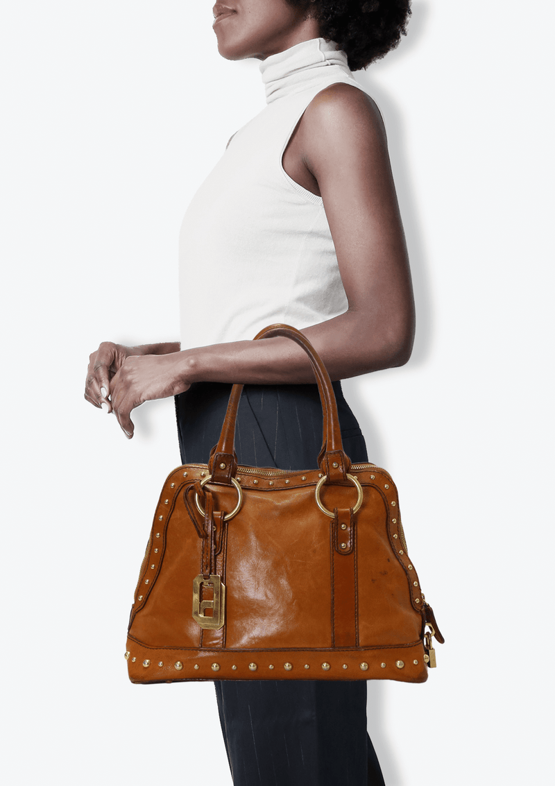 LEATHER HANDLE BAG