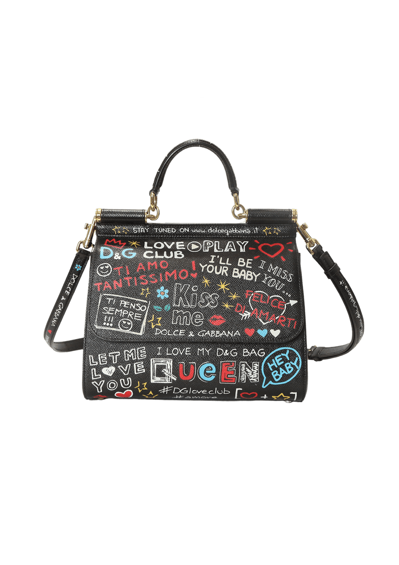 MEDIUM MISS SICILY GRAFFITI BAG