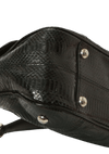 SNAKESKIN FLAP CHAIN BAG