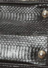 SNAKESKIN FLAP CHAIN BAG