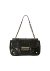 SNAKESKIN FLAP CHAIN BAG
