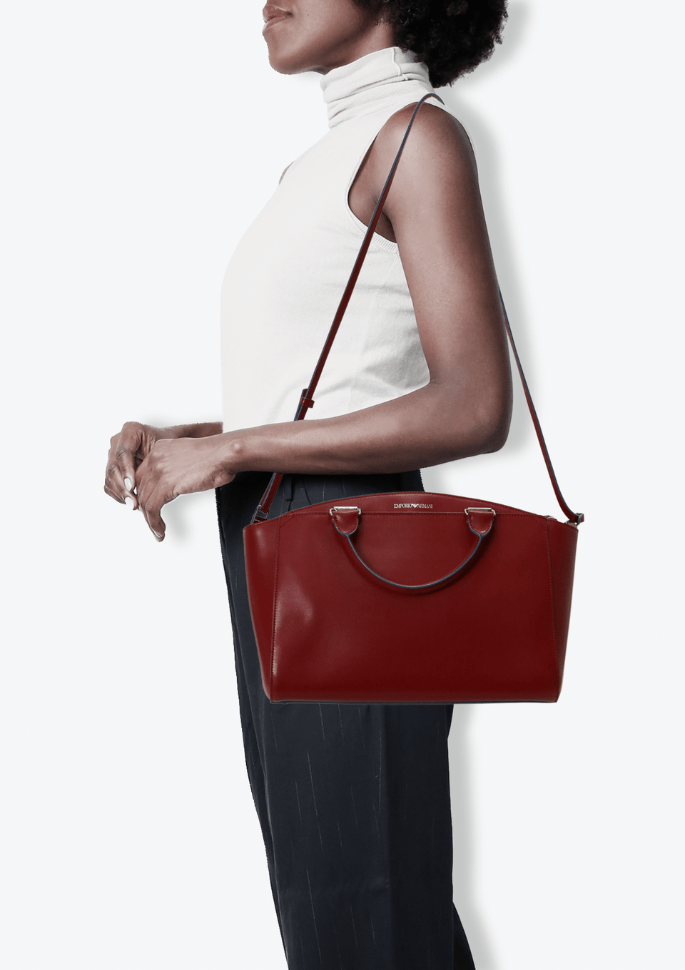 Bolsa Emporio Armani Leather Handle Bag Vermelha Original – Gringa Bolsa Emporio Armani Leather Handle Bag Vermelha Original – Gringa