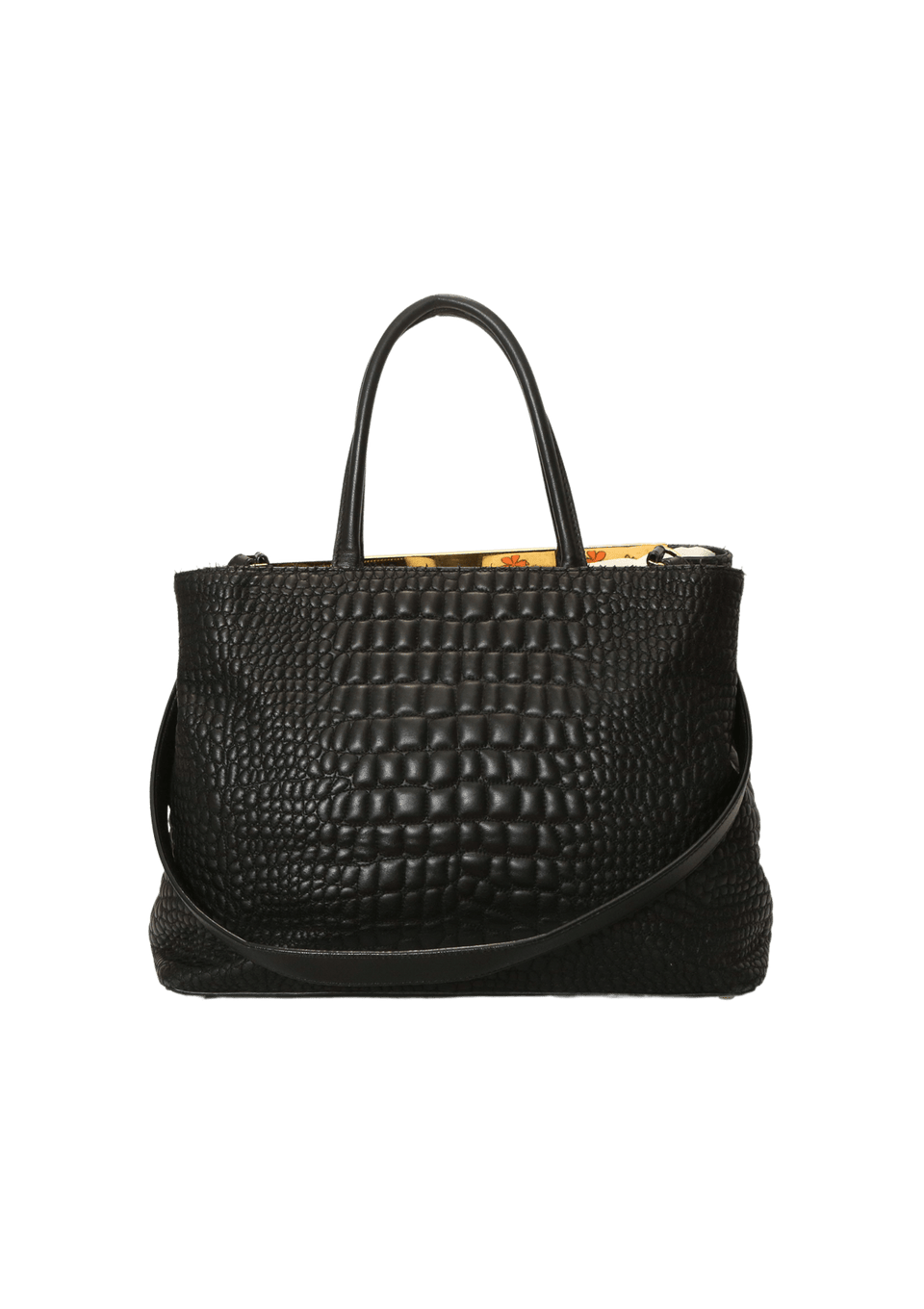Bolsa Fendi Crocodile 2jours Bag Preto Original – Gringa