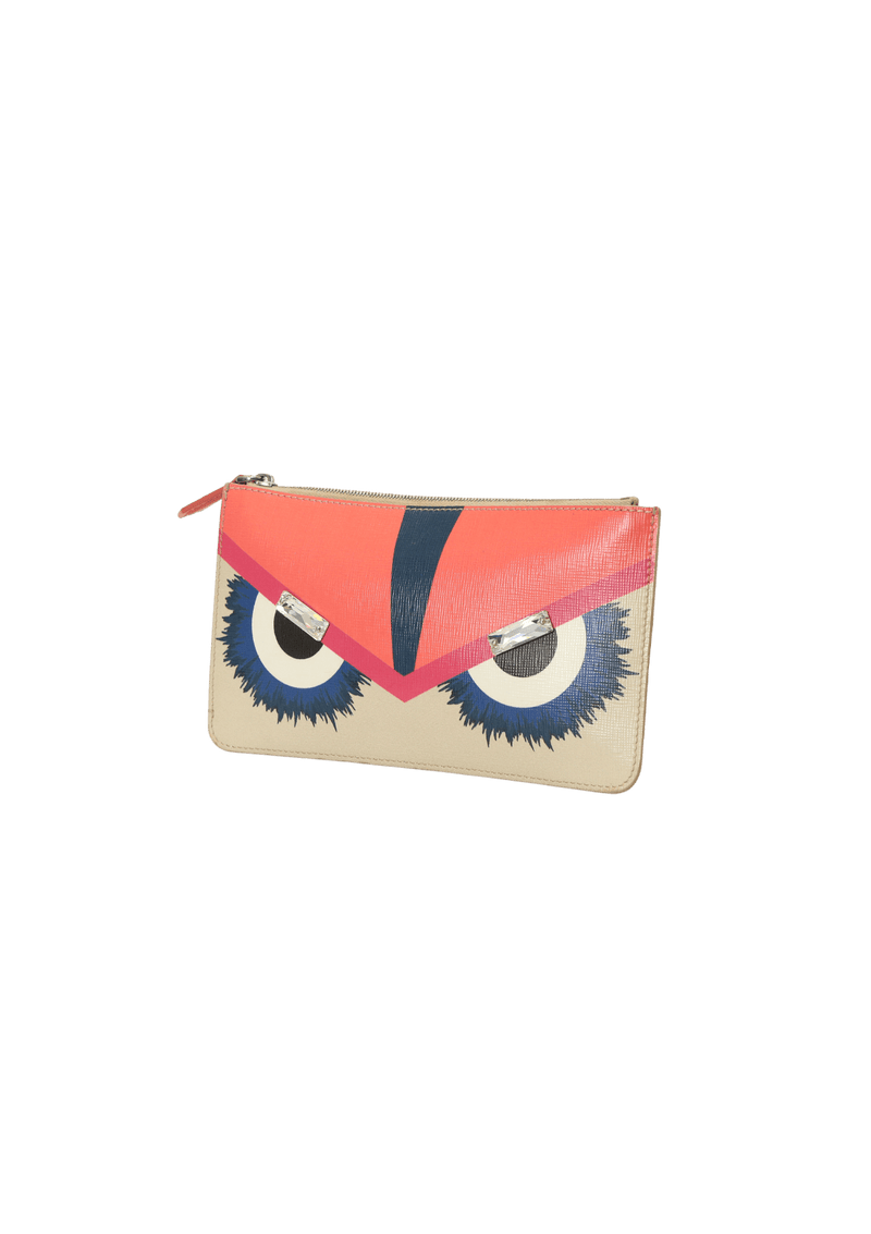 CRYSTAL EYE MONSTER ZIP POUCH BELLINI