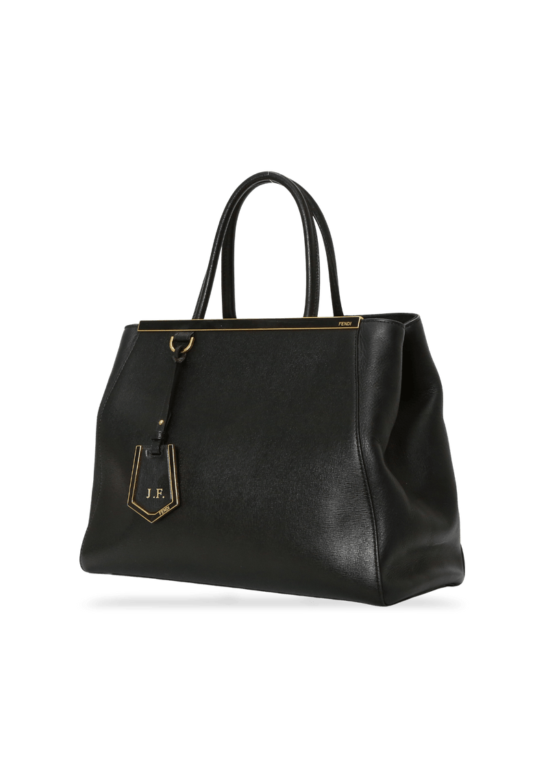 Bolsa Fendi 2Jours Medium Couro Preto