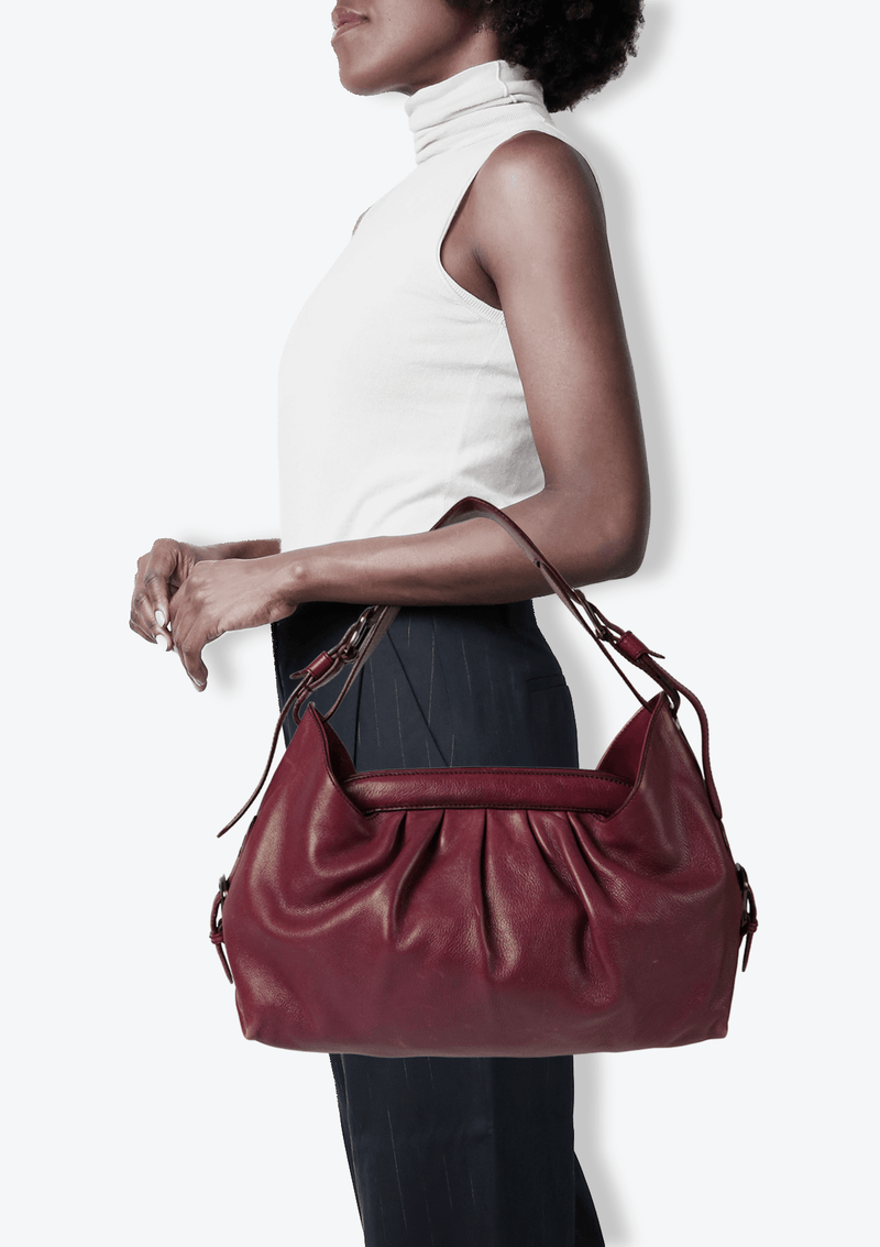 LEATHER HOBO BAG