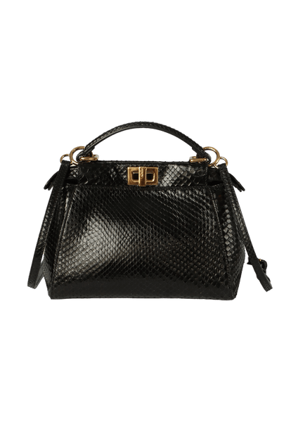 Fendi mini peekaboo python Clearance