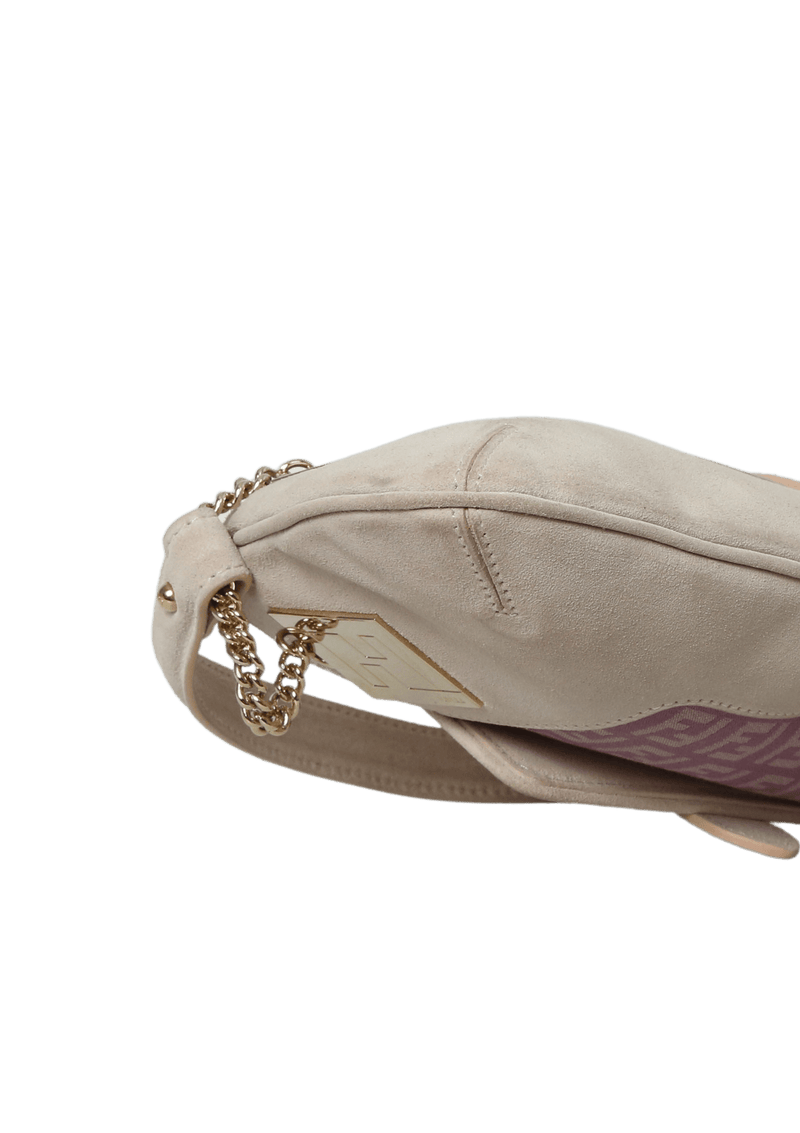 SUEDE ZUCCHINO FLAP BAG